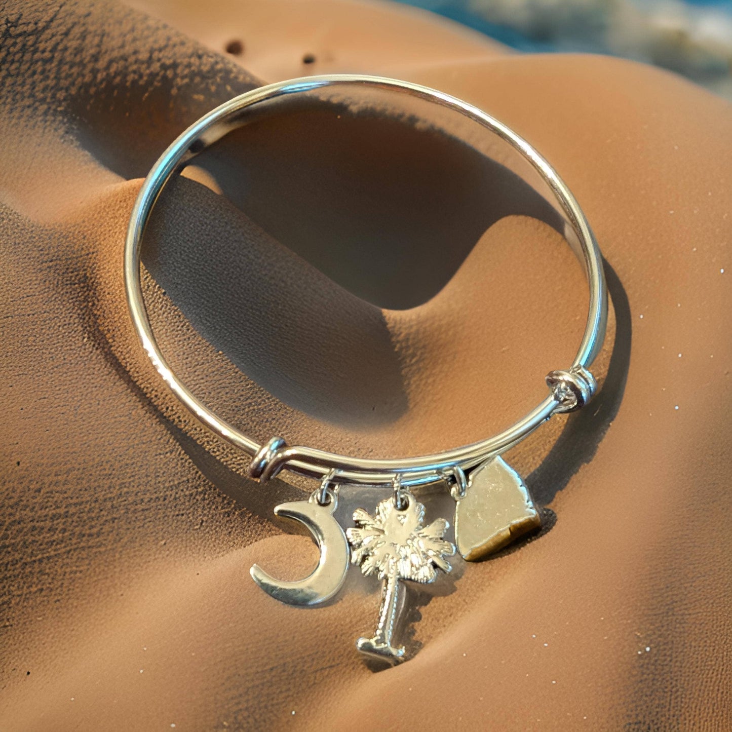 Shawn Paul - South Carolina Palmetto & Moon Charm Bracelet