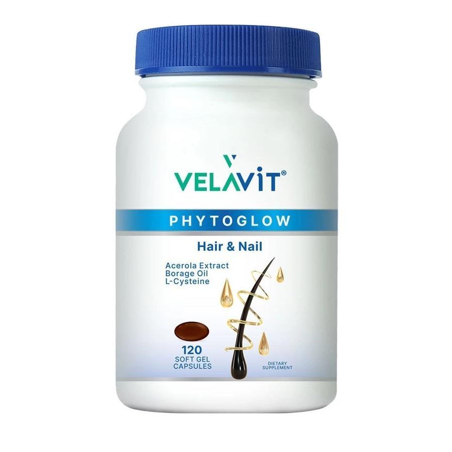 Velavit Phytoglow Hair Nail - 120 Soft Gel Capsules