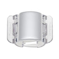 Linziclip Midi Pearlescent Silver Hair Claw Clip for Secure Hold