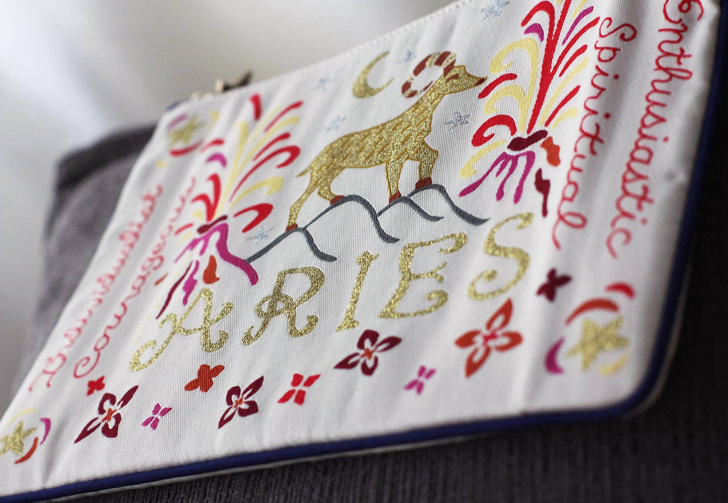 catstudio - Aries Astrology Zip Pouch