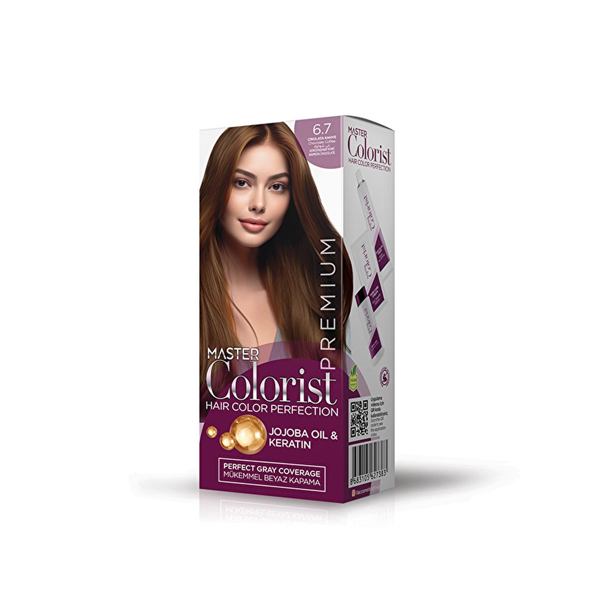 Master Colorist Premium Hair Dye 6.7 Chocolate Brown - Nourishing Hair Dye for Vibrant Color