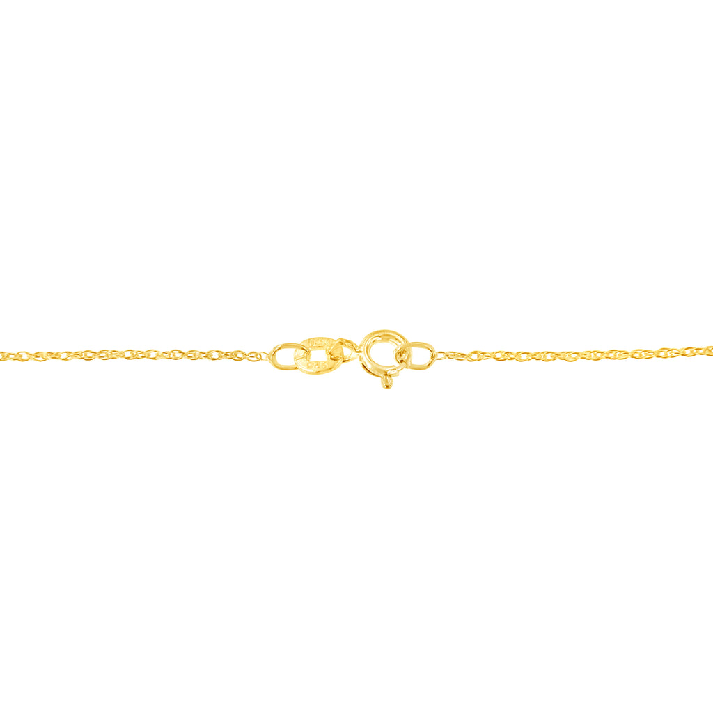 14K Yellow Gold Plated .925 Sterling Silver 1.0 Cttw Round and Baguette-Cut Diamond Composite Hearth 18" Pendant Necklace (I-J Color, I1-I2 Clarity)