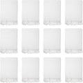 Arkwright Common Ground Bulk Blankets - Pack of 12 - Reversible 100% Cotton All Season Lightweight Couch Bed Throws for Wedding Guests, Travel, and Outdoor Events, 50 x 70 in, White