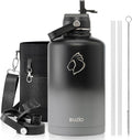 Insulated Water Bottle with Straw Lid, Modern Double Vacuum Stainless Steel Water Flask, Simple Half Gallon Water Jug, Metal Thermo Canteen Mug,87oz Sports Bottle