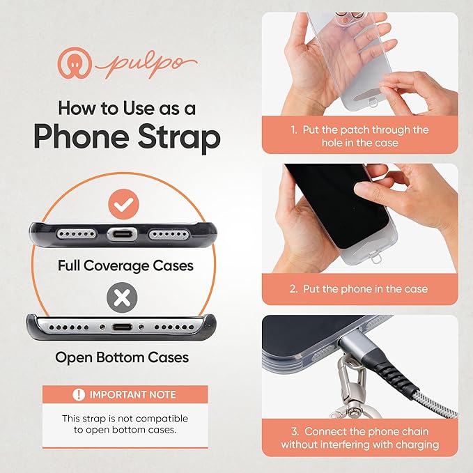 Pulpo 2-in-1 Cell Phone Wrist Strap and Lanyard Sage - Anti Theft Phone Lanyard for Men & Women, Wrist Straps for Phones, Lanyards for Smartphones, Adjustable Cellphone Leash & Safety Strap Tether