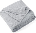 Carriediosa 100% Cotton Muslin Throw Blanket 50" X 70" Throw XL Size，4-Layers Summer Gauze Throws for Bed Couch，Soft Lightweight Breathable Linen Blankets Bedspread for Adults All Season，Grey