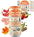 ANCIENT DRINKS Apple Cider Vinegar Beverage with Electrolytes, Vitamins, & Probiotics, Organic, Super-Hydrating Sports Drink - Posca (Cayenne & Cardamom) - 16 fl oz (12 cans)