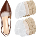 Metatarsal Pads for Women, Ball of Foot Cushions, Heel Inserts, High Heel Comfort Pads (2 Pairs), Anti Slip, Invisible Design