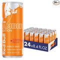 Red Bull Amber Edition Energy Drink, Strawberry Apricot, with 80mg Caffeine plus Taurine & B Vitamins, 8.4 Fl Oz, Pack of 24 Cans