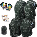 Soft-Style Kids Knee and Elbow Pads with Bike Gloves, Flexible Impact-Resistant Gear for Ages 2-11, Designed for Balance Bikes, Roller-Skating, and Skateboarding