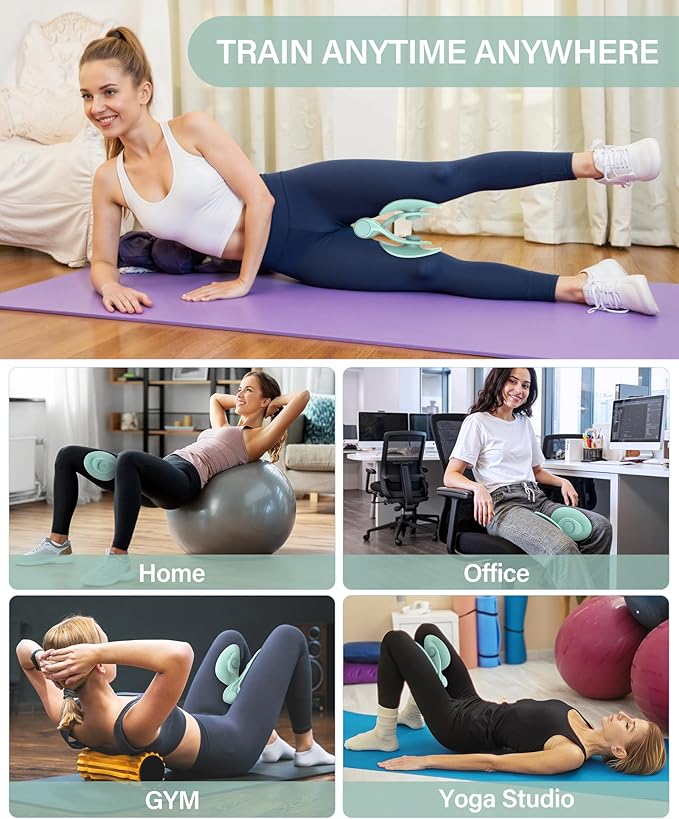 Hip Trainer Kegel Exerciser, Pelvic Floor Trainer, Kegel Trainer for Postpartum Rehabilitation, Trimmer Inner Thigh, Thigh Toner Workout