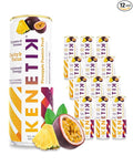 KENETIK Nootropic Ketone Drink, Ketones for Energy & Focus, Caffeine & Sugar Free, High Performance D-BHB Ketone Mix, Fuel w/Zero Crash or Jitters, Ready to Drink - Pineapple Passionfruit 12 Pk