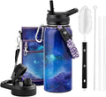 32oz Insulated Water Bottle, Triple Wall Vacuum Stainless Steel Water Bottles - Keeps Cold 48H, Reusable Metal water flask Jug for Gym, Sports, Camping, Hiking,Travel, Twilight Mist Purple