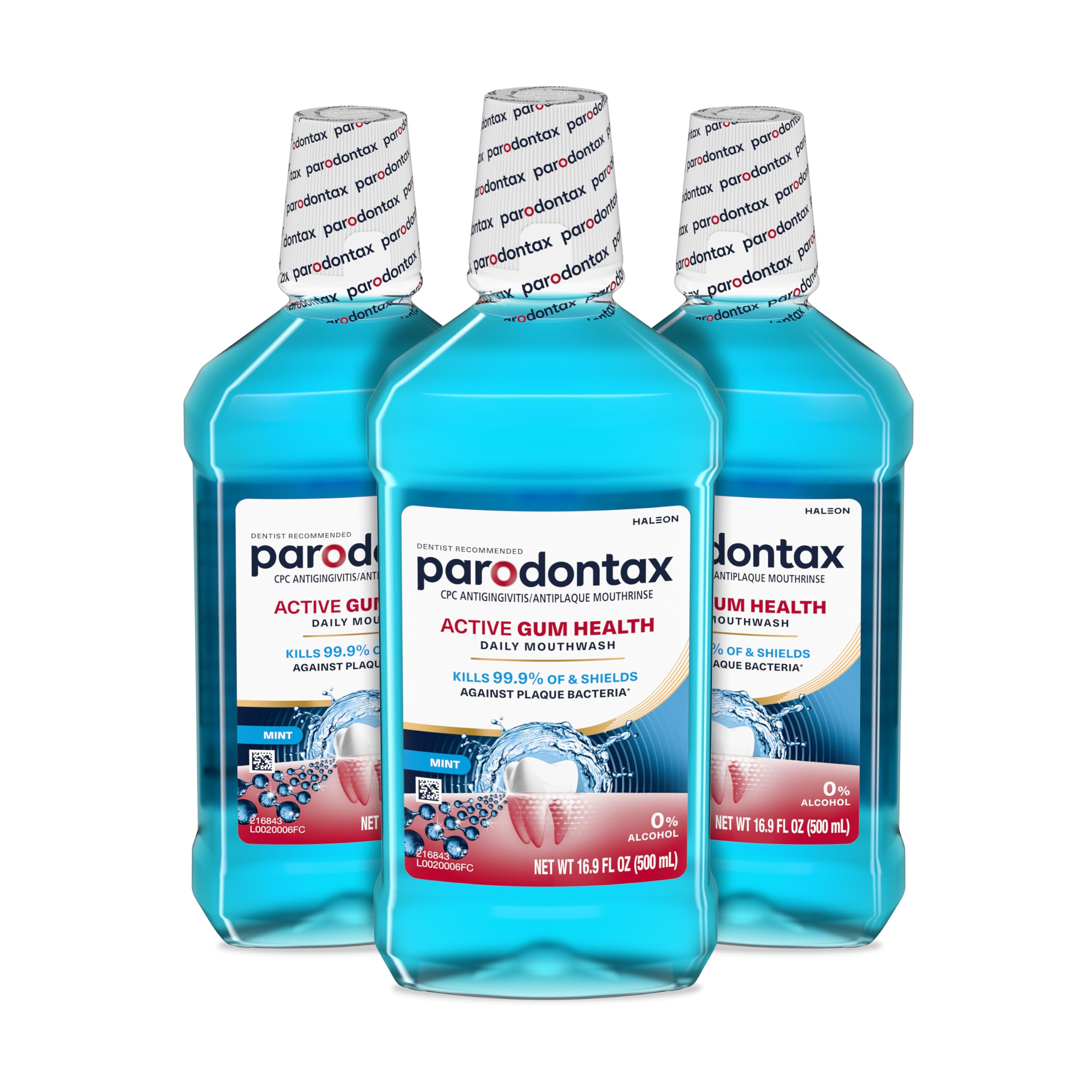 Parodontax Hyaluronic Acid Daily Mouthwash 500ml - Maintains Gum Health & Oral Hygiene