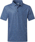 DEOLAX Mens Polo Shirts Fashion Print Mens Golf Shirt Dry Fit Mens Golf Polo Short Sleeve Quick Dry Funny Golf Shirt for Men