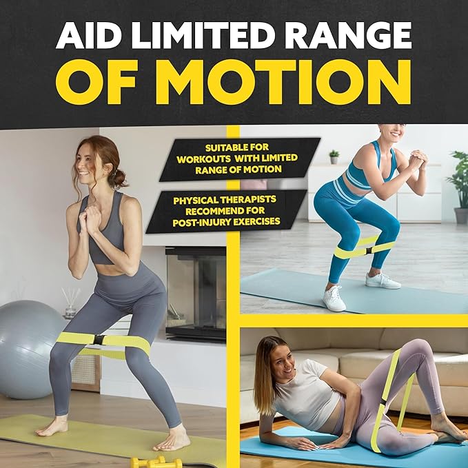 Fabric Resistance Bands for Working Out - Booty Bands for Women and Men - Exercise Bands Resistance Bands Set - Workout Bands Resistance Bands for Legs - Fitness Bands