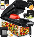 Fullstar Vegetable Chopper and Spiralizer - Food Chopper with Container, Fruit Slicer, Kitchen Gadgets & Accessories, Home Essentials (9 in 1, Black)