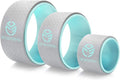 UpCircleSeven Yoga Wheel Set - Strongest & Most Comfortable Yoga Prop Wheel, 3 Pack for Back Pain and Stretching (12, 10, 6 inch)