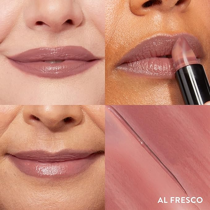 LAURA GELLER NEW YORK Italian Marble Sheer Lipstick - Al Fresco - Hydrating & Lightweight - Vitamin E & Caster Seed Oil - Cream Finish