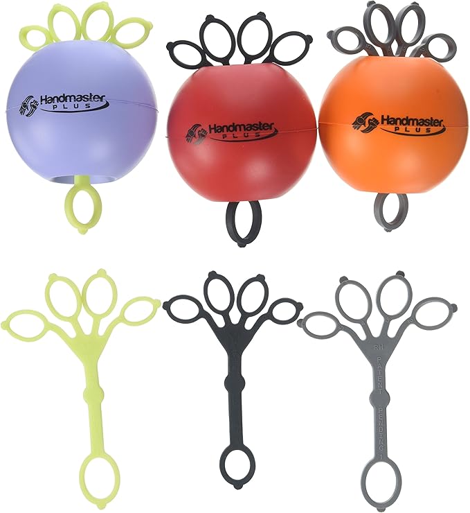 Physical Therapy Hand Exerciser (Colours May Vary), 9 Piece Set
