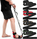 RDX Yoga Stretching Strap, Ankle Ligament Stretcher Belt with Loops Ligament Stretch Band, Fitness Leg Stretcher for Plantar Fasciitis, Foot Stretch Assist for Hamstring, Flexibility Exercise
