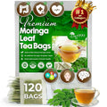 TOG999, Premium 120 Moringa Leaf Tea Bags, 100% Natural & Pure. Loose Leaf Moringa Herbal Tea. No Sugar, No Caffeine, No Gluten, Vegan.
