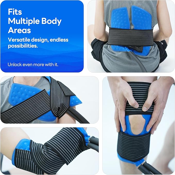 Ice Machine for Knee After Surgery, Cold Therapy Machine Portable Cooling Universal Cold Packs System for Pain Relief/Knee/Shoulder