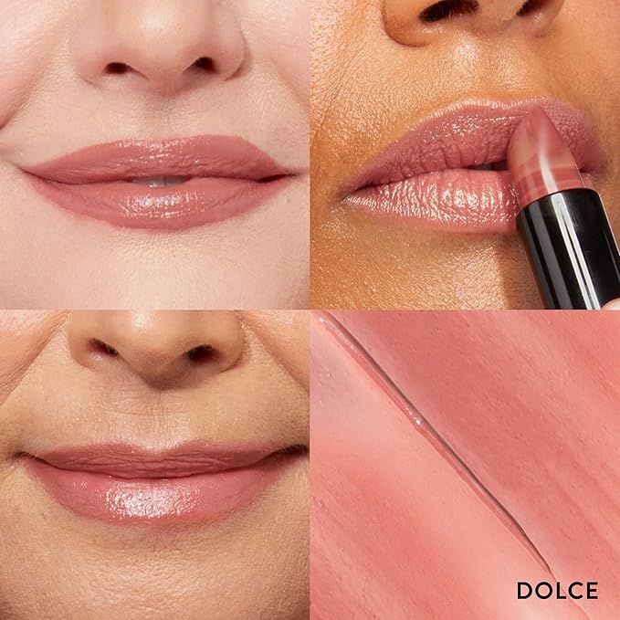 LAURA GELLER NEW YORK Italian Marble Sheer Lipstick - Dolce - Hydrating & Lightweight - Vitamin E & Caster Seed Oil - Cream Finish