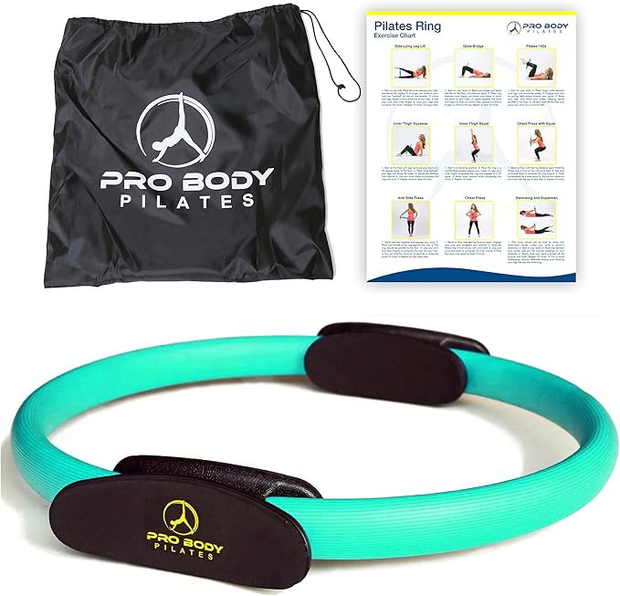 ProBody Pilates Fitness Circle – 14 Inch Pilates Ring for Focusing on Toning Inner Thighs, Arms, and Core