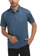 DEOLAX Mens Polo Shirts Fashion Print Mens Golf Shirt Dry Fit Mens Golf Polo Short Sleeve Quick Dry Funny Golf Shirt for Men