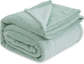Bedsure Fleece Blanket California King Sage Green - Lightweight Plush Fuzzy Cozy Soft Bed Blankets, 102x96 inches