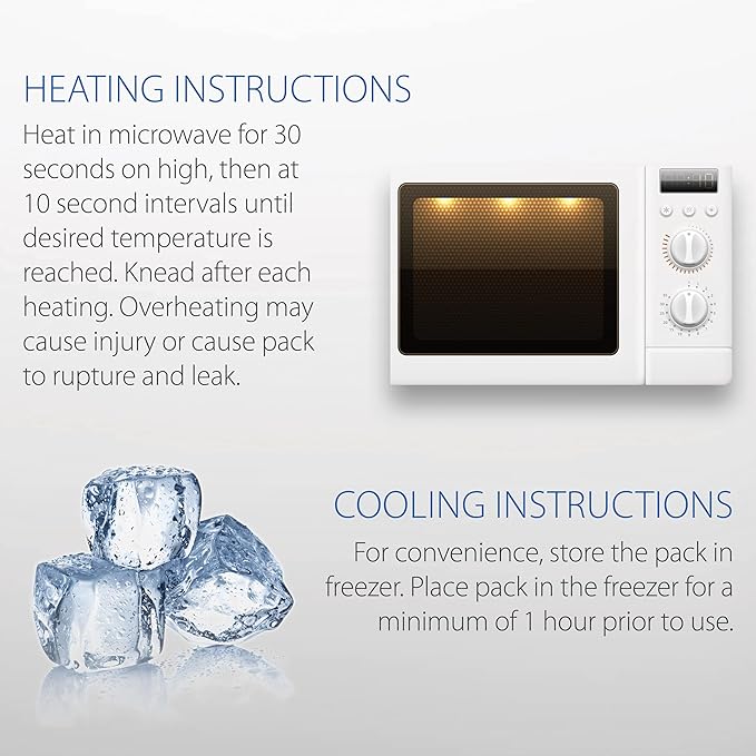 Core Products Soft Comfort CorPak, No Frost Hot and Cold Therapy Pack - 6" x 10", Made in The USA- 2 Pack