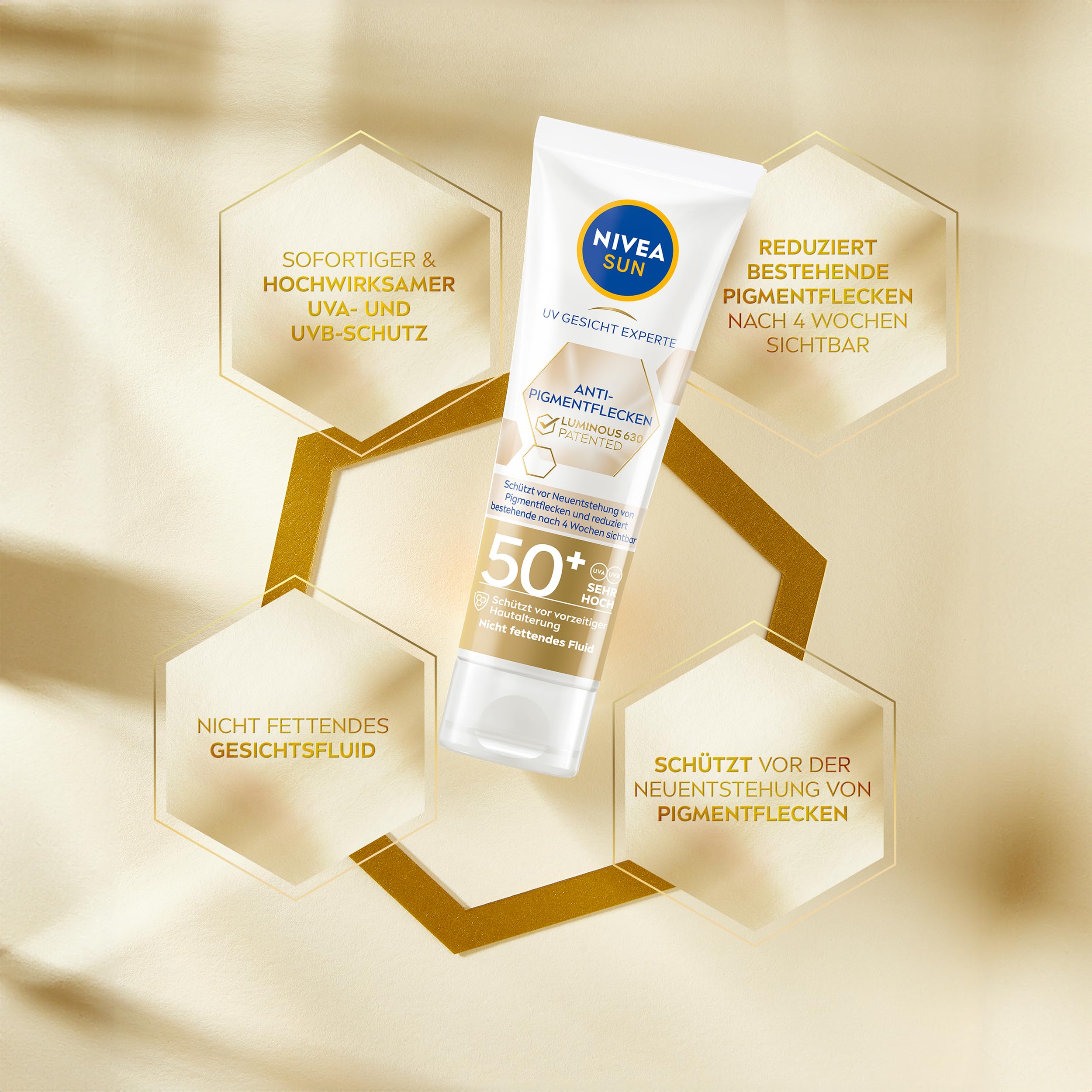 Nivea Luminous630 Sunscreen Spot Treatment Day Cream SPF50 - 1.35 Fl Oz