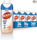 BOOST Plus Nutritional Drink, Creamy Strawberry, 8 Fl Oz (Pack of 24)