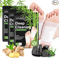Foot Pads (30 PCS), Natural Bamboo Vinegar Ginger Powder Pad, 10 Count (Pack of 3)