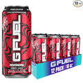 G Fuel Energy Drink, Lingonberry, Sugar Free Beverage with 300mg Caffeine, Daily Energy Boost with Focus Amino, Vitamin + Antioxidants, 16 oz Cans (PewDiePie, 12-Pack)