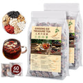 Kidney Tea Formula Ginseng Six Treasure Tea - Natural Chinese Traditional Herbal Ginseng Five Treasures Kidney Detox Cleanse Teabag For Men Women (60 Bags/2 Pack)