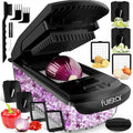 Fullstar The Original Pro Chopper - Vegetable Chopper and Spiralizer, Food Chopper with Container, Fruit Slicer, Kitchen Gadgets & Accessories, Home Essentials (4 in 1, Black)