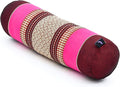 Leewadee Small Yoga Bolster – Shape-Retaining Cervical Neck Roll, Tube Pillow for Comfortable Reading, Kapok Filling, 22 x 6 x 6 inches