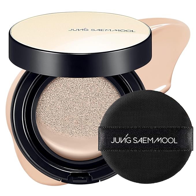 [JUNGSAEMMOOL OFFICIAL] Essential Skin Nuder Cushion (06 Pink Light) | Refill Not Included | Natural Finish | SPF50 Broad Spectrum | Makeup Artist Brand | Cream Foundation