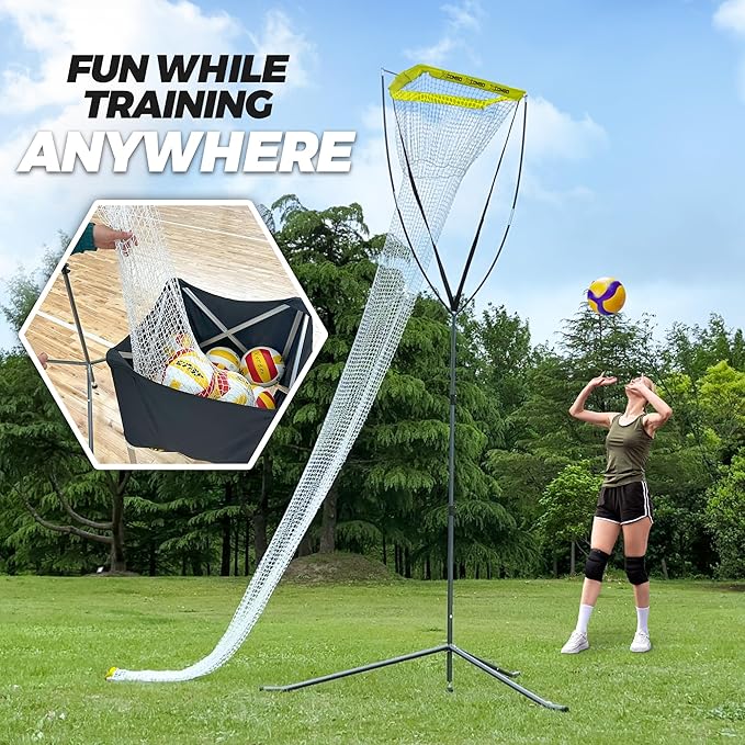 Volleyball Setter Trainer Net, Adjustable Height for Indoor and Outdoor Practice, Perfect for Serving, Spiking, and Setting Training Equipment
