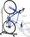 Vertical Bike Parking Stand - Adjustable Height for 29" Wheels, Space-Saving & Freestanding Bike Rack for MTB/Road Bikes,No-Drill Installation Indoor Bike Storage for Apartments & Garages