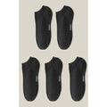 Ozzy Socks Men's Seamless Cotton No-Show Socks 5-Pack