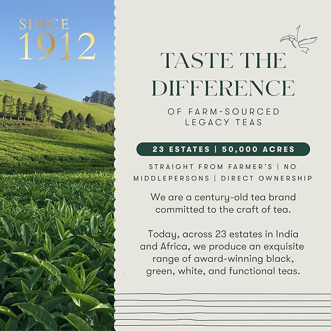 Luxmi Estates - Peach Mint Tea - 100g (50 Cups) | USDA Certified Organic Herbal Tea | Caffeine-Free