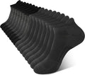 BAMBOO COOL Men's Ankle Socks Athletic Cushioned Moisture Wicking, Running Socks Arch Support Breathable, Heel Tab 8 Pack