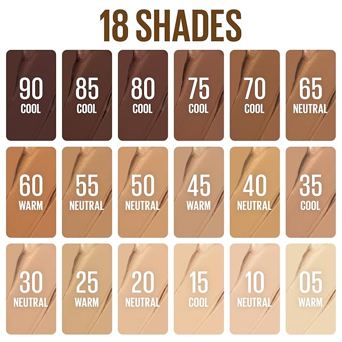 Maybelline Lifter Stix Multi-Use Face Stick - Contour, Bronzer, Concealer and Foundation Stick, All-In-One Creamy Face Makeup with Cranberry Seed Oil, 15, 1 Count