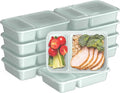 Bentgo 20-Piece Lightweight, Durable, Reusable BPA-Free 2-Compartment Containers - Microwave, Freezer, Dishwasher Safe - Mint