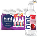 Hint Water Purple Variety Pack (Pack of 12), 16 Ounce Bottles, 3 Bottles Each of: Raspberry, Watermelon, Cherry, and Peach, Zero Calories, Zero Sugar and Zero Sweeteners
