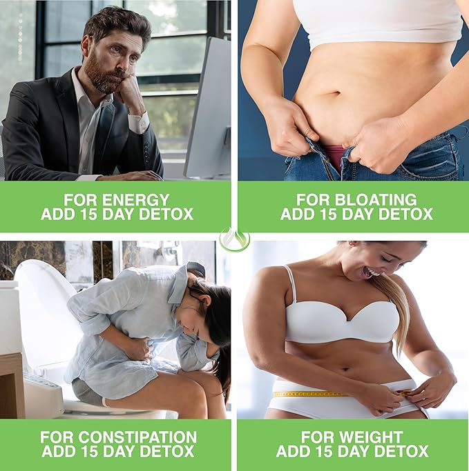 THE ENCLARE NUTRITION 15 Day Detox Cleanse for Weight Loss. Advanced Gut Support for Women & Men. Colon Cleanse Laxatives for Constipation & Bloating Relief. Gut Cleanse Probiotic Diet Pills 60ct (2)