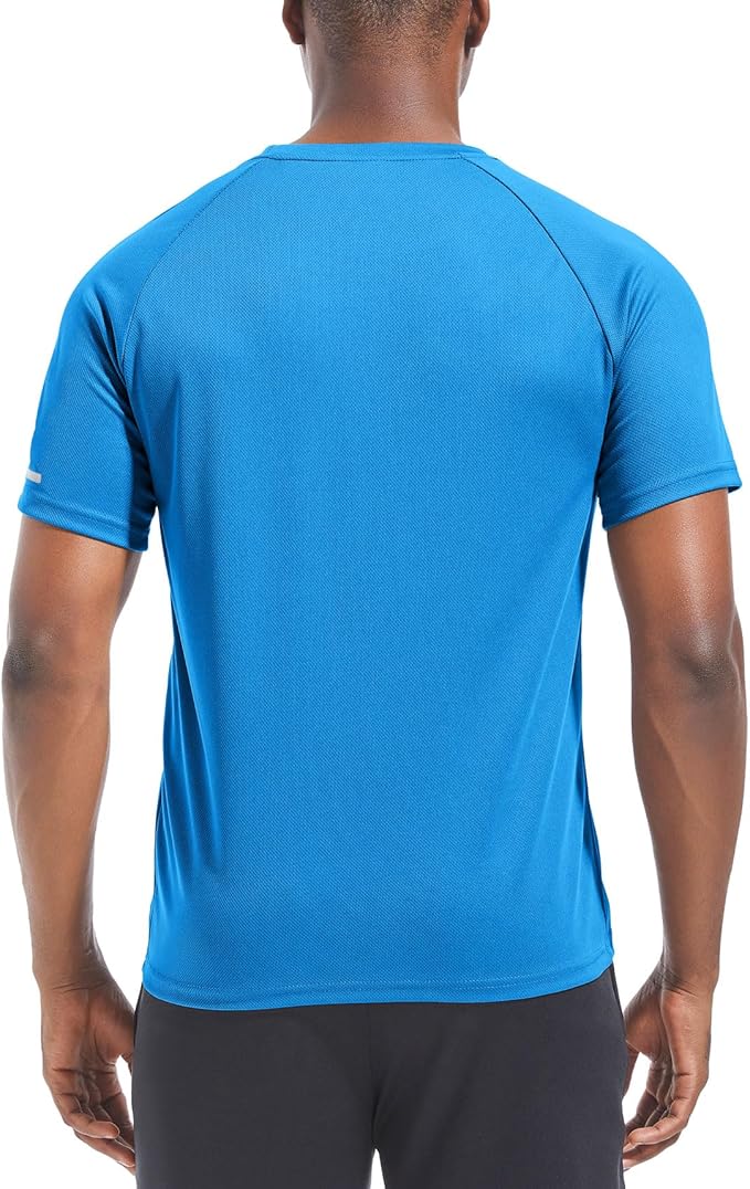 Boyzn 1, 3, 5 or 7 Pack Men's Workout Running Shirts, Dry Fit Moisture Wicking T-Shirt, Gym Athletic Short Sleeve Tee Shirts
